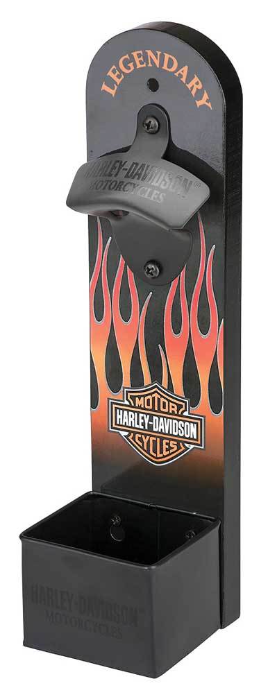 Harley-Davidson® Flames Wall Mount Bottle Opener