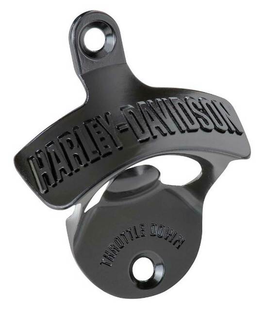 Harley-Davidson® Custom Throttle Down Wall Mount Bottle Opener - Zinc Alloy